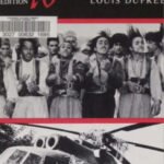 Cover of the book Afghanistan by Louis Dupree, featuring historical photographs of Afghan fighters and a crashed helicopter.