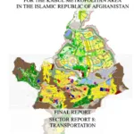 Map of Kabul Metropolitan Area, part of the master plan study for transportation development in Afghanistan, dated September 2009.