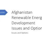 cover page of the report Afghanistan renewable energy development issues and options (world bank)